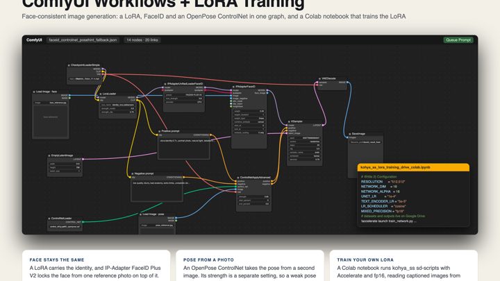 ComfyUI Workflows for a Consistent Face