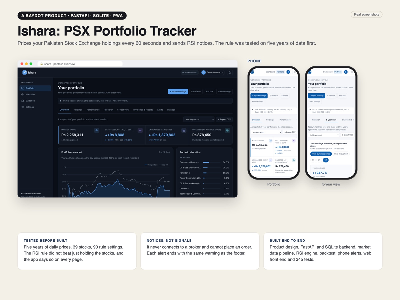 Ishara PSX Portfolio Tracker