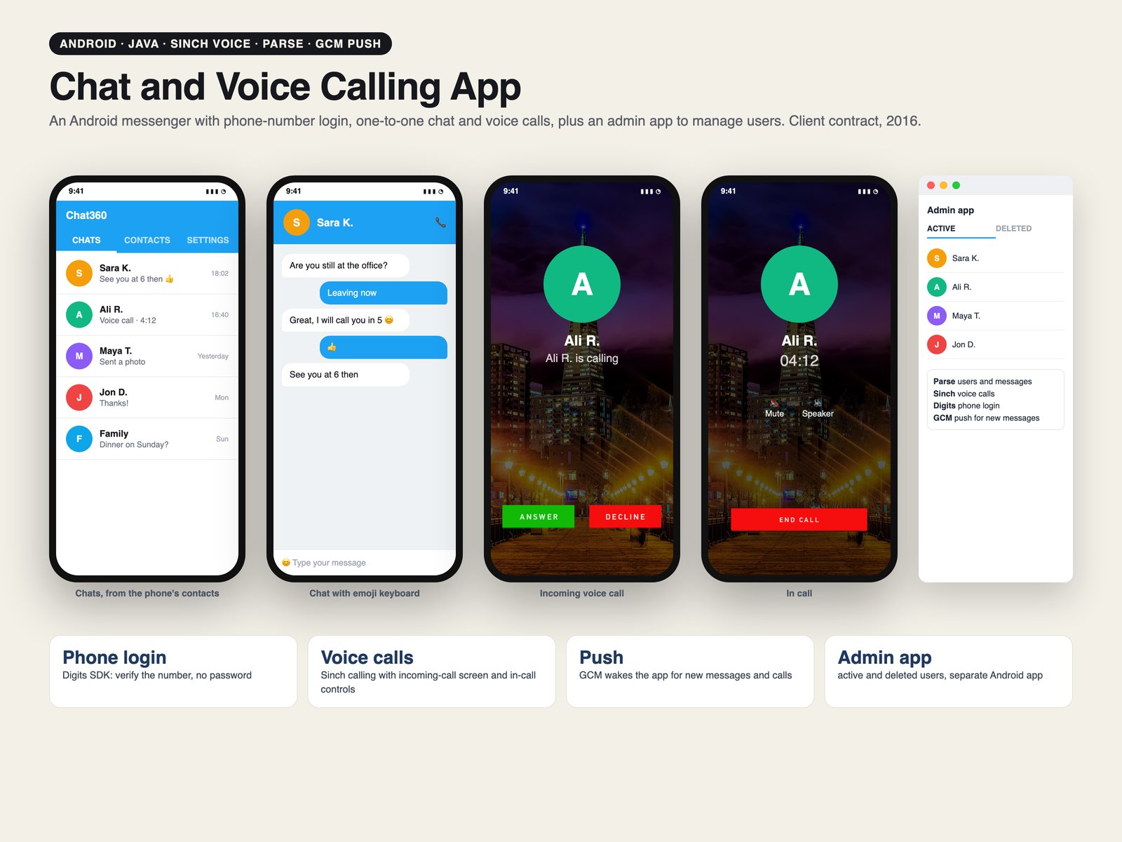 Chat and Voice Calling App