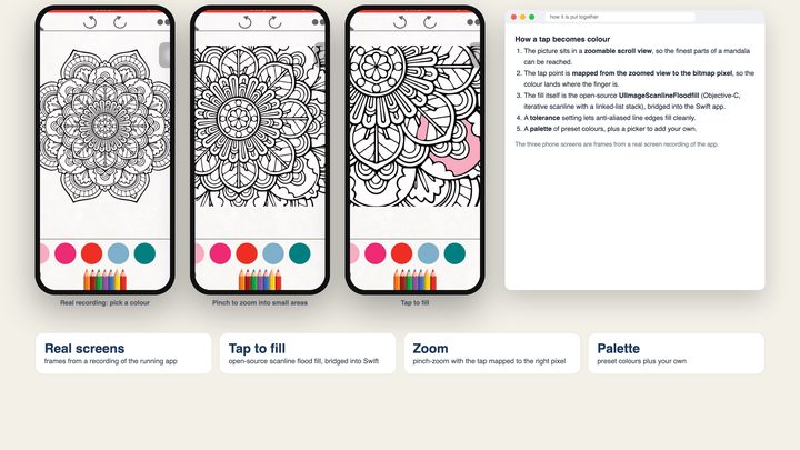 ColorBook Colouring App for iOS
